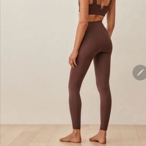 Reformation Ecostretch High Rise  Legging  Chestnut Brown Soft Lite Compression